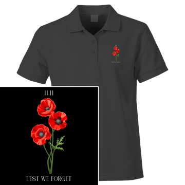 Remembrance Day Polo Shirt 11.11 poppies