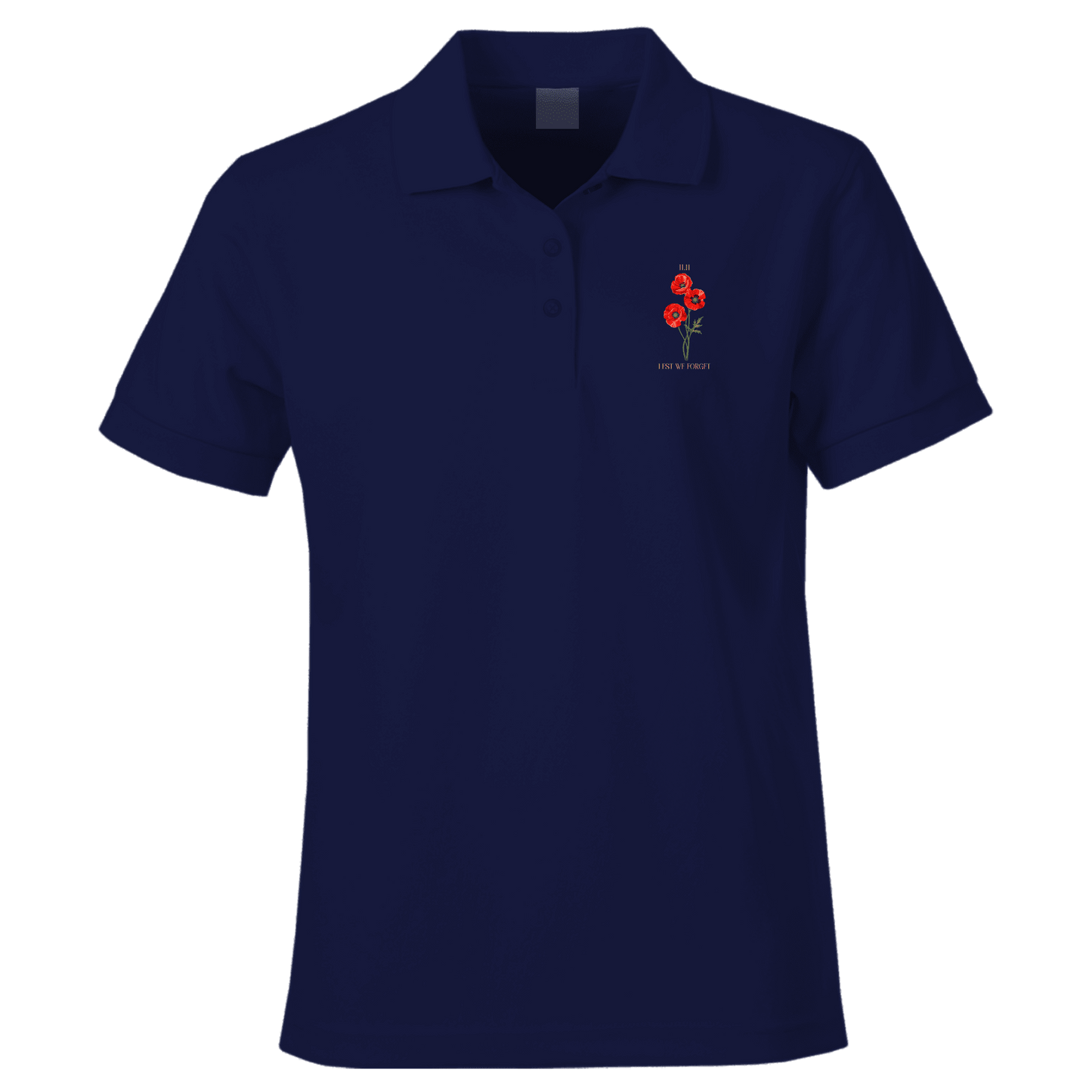 Remembrance Day Polo Shirt 11.11 poppies