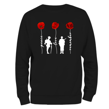 Peace And Love Remembrance Day Sweatshirt