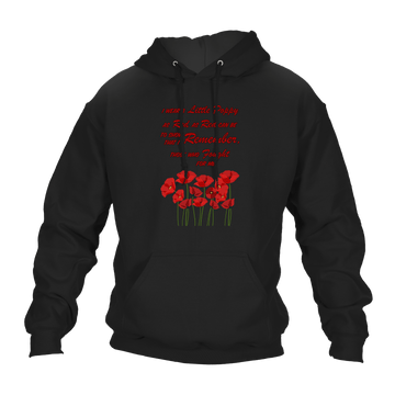 Red As Red Can Be Remembrance Day Hoodie