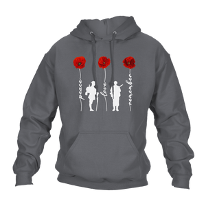 Peace And Love Remembrance Day Hoodie