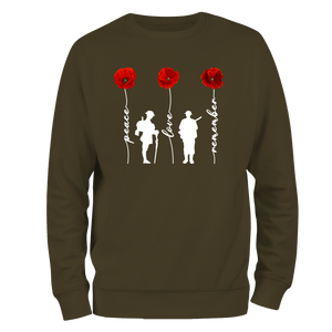 Peace And Love Remembrance Day Sweatshirt