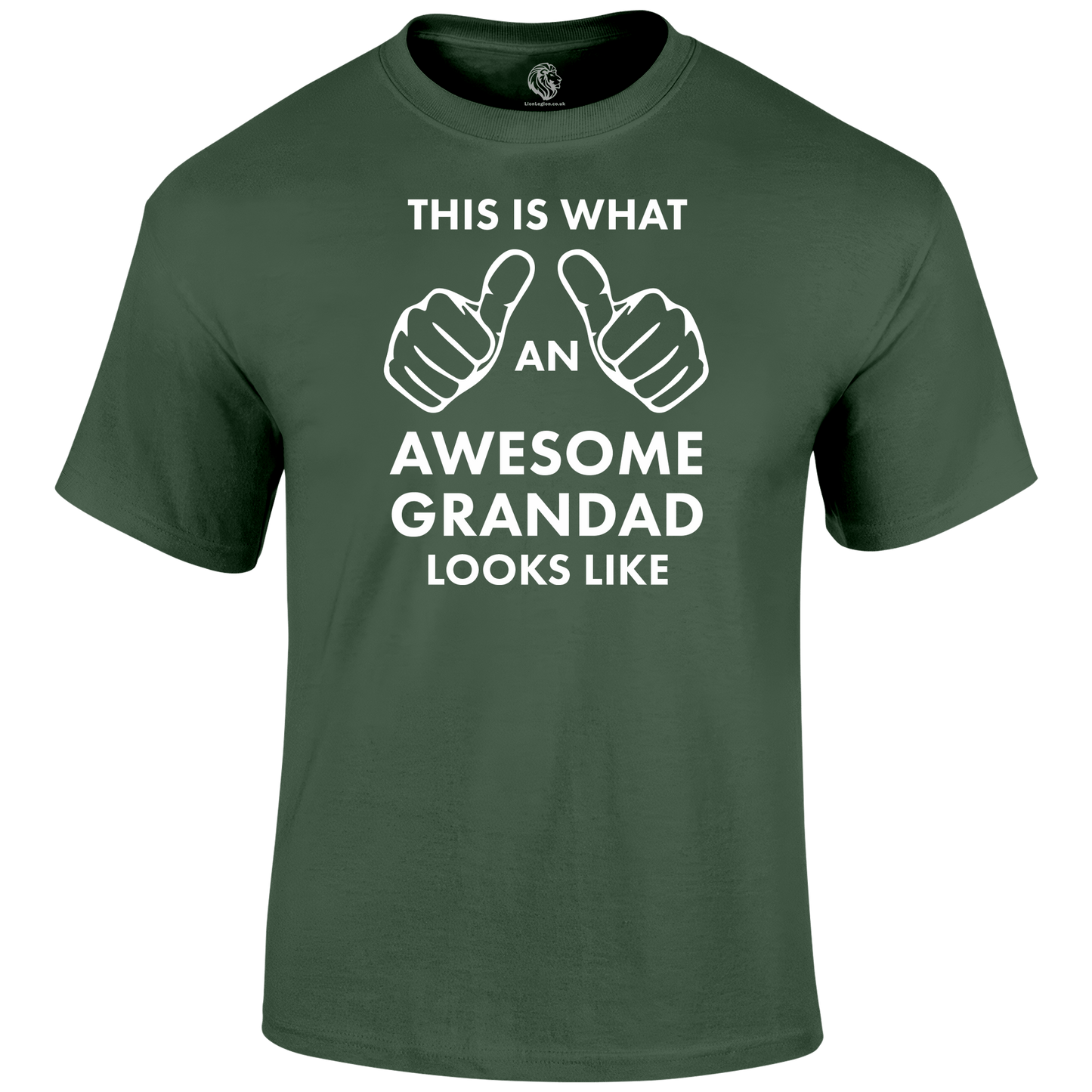 Awesome Grandad T Shirt by Lion Legion