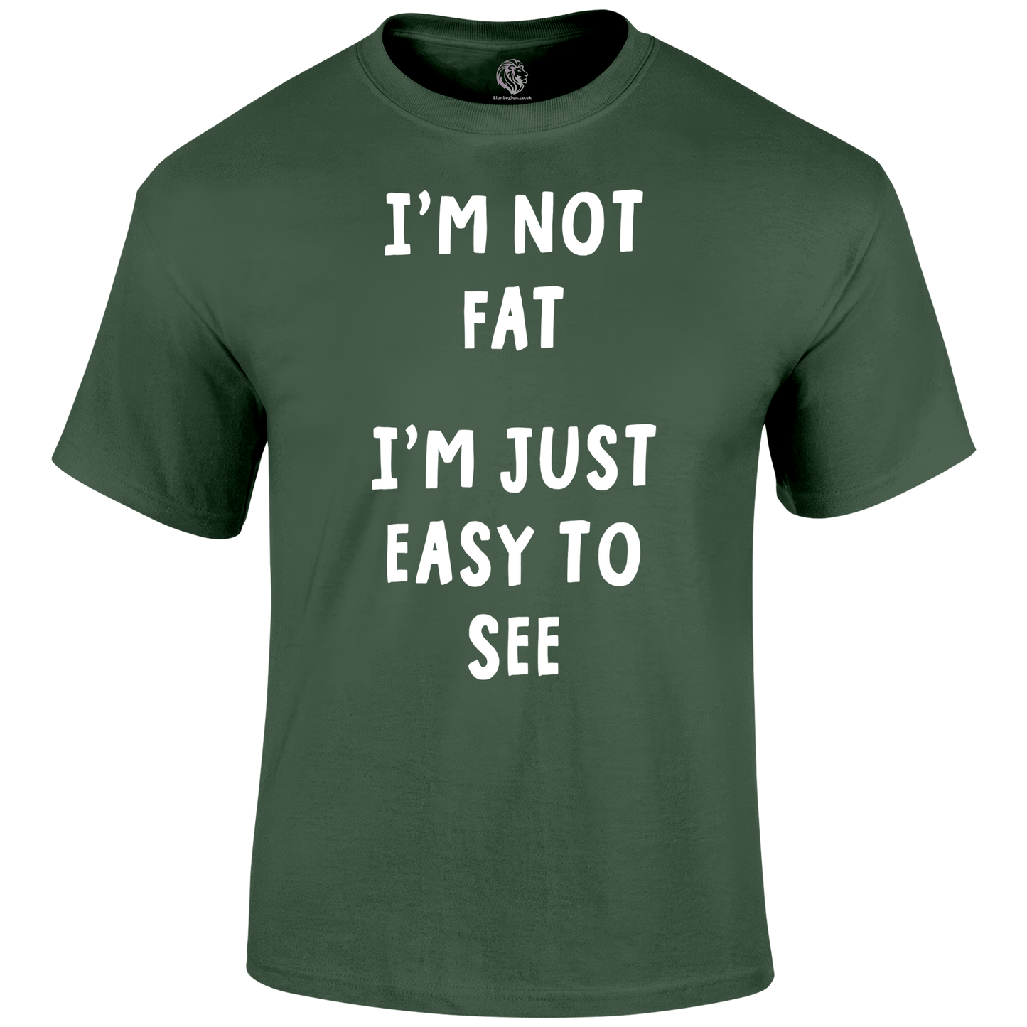 Not Fat Funny T Shirt by Lion Legion
