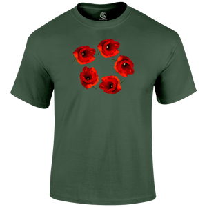 Poppy Circle Remembrance Day T Shirt