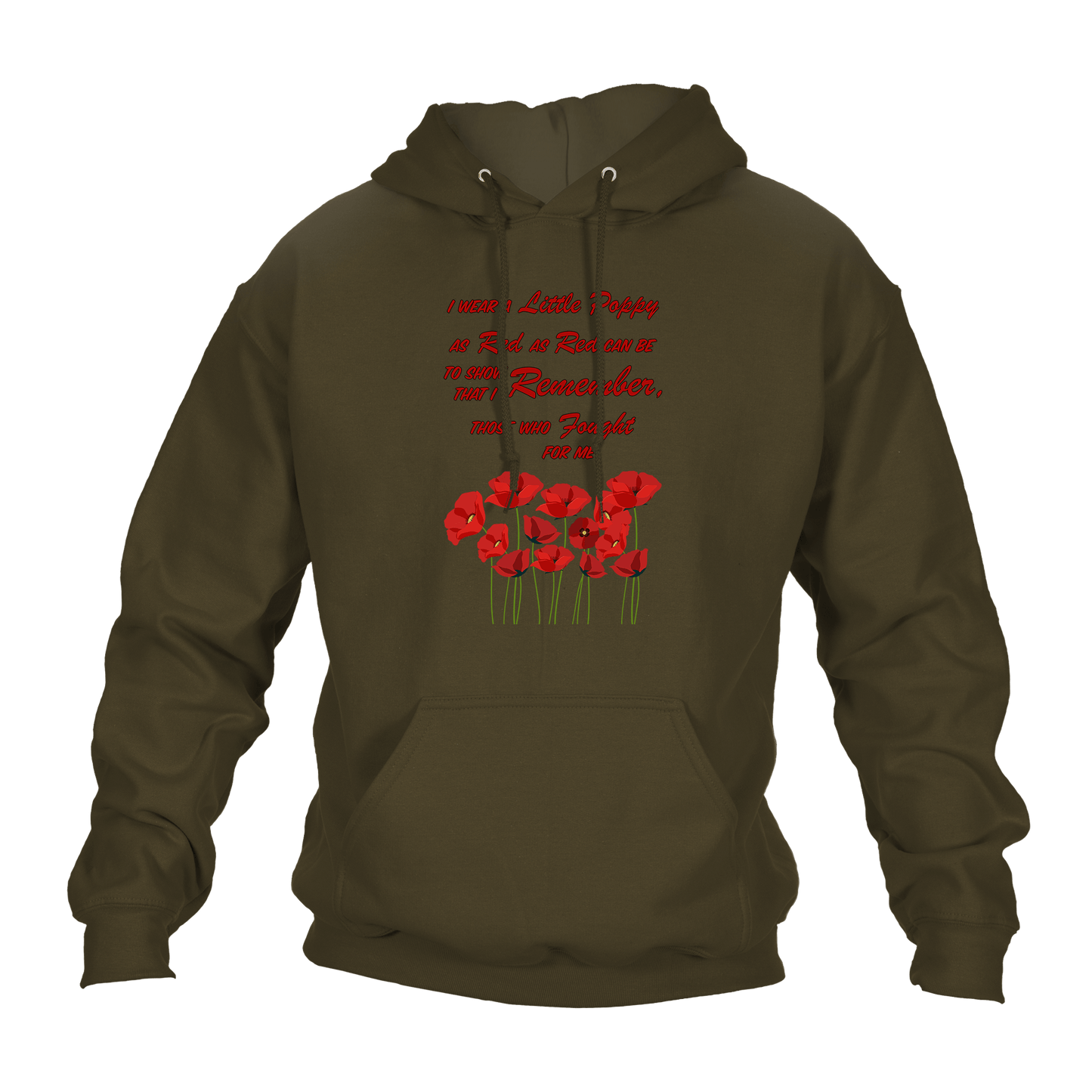Red As Red Can Be Remembrance Day Hoodie by Lion Legion