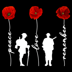 Peace And Love Remembrance Day Polo Shirt