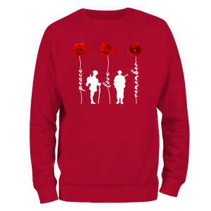 Peace And Love Remembrance Day Sweatshirt