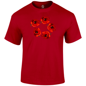 Poppy Circle Remembrance Day T Shirt