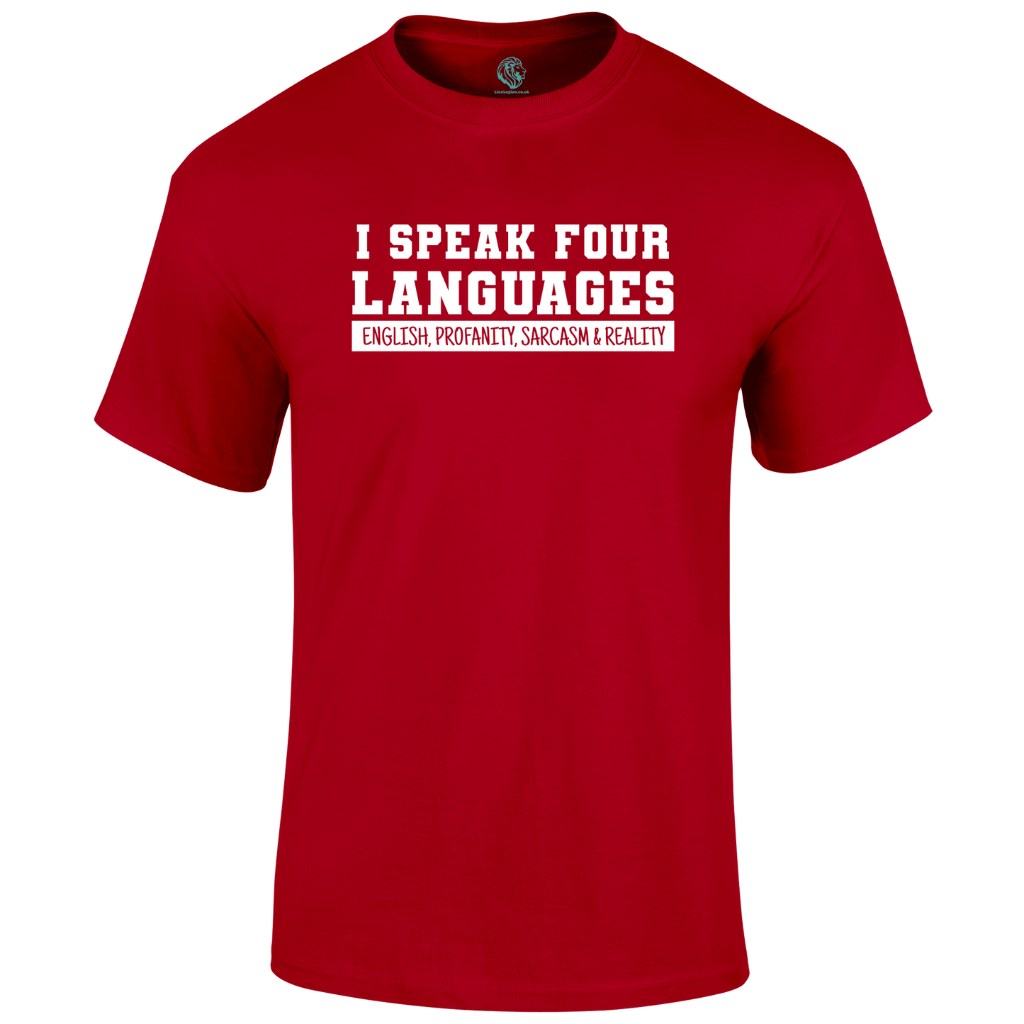 Four Languages T Shirt by Lion Legion