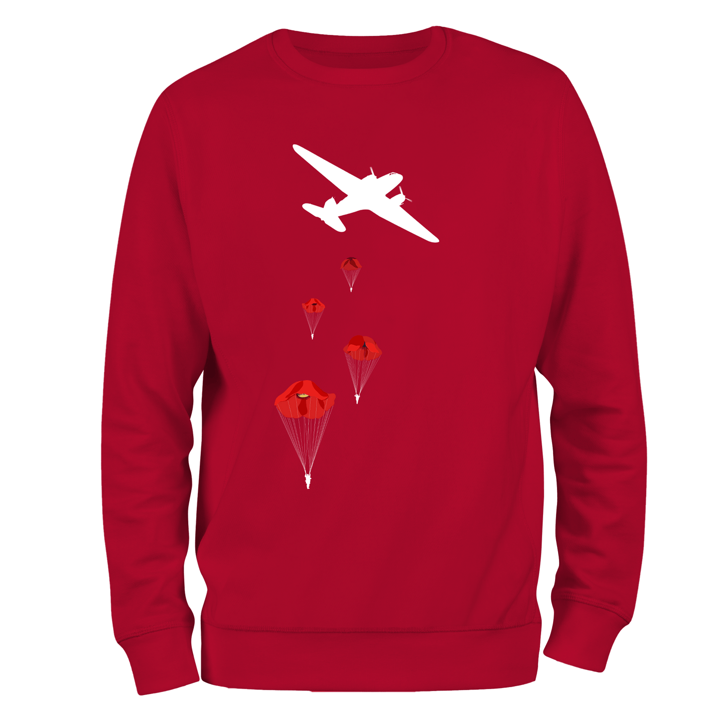 Poppy Drop Remembrance Sweatshirt by Lion Legion