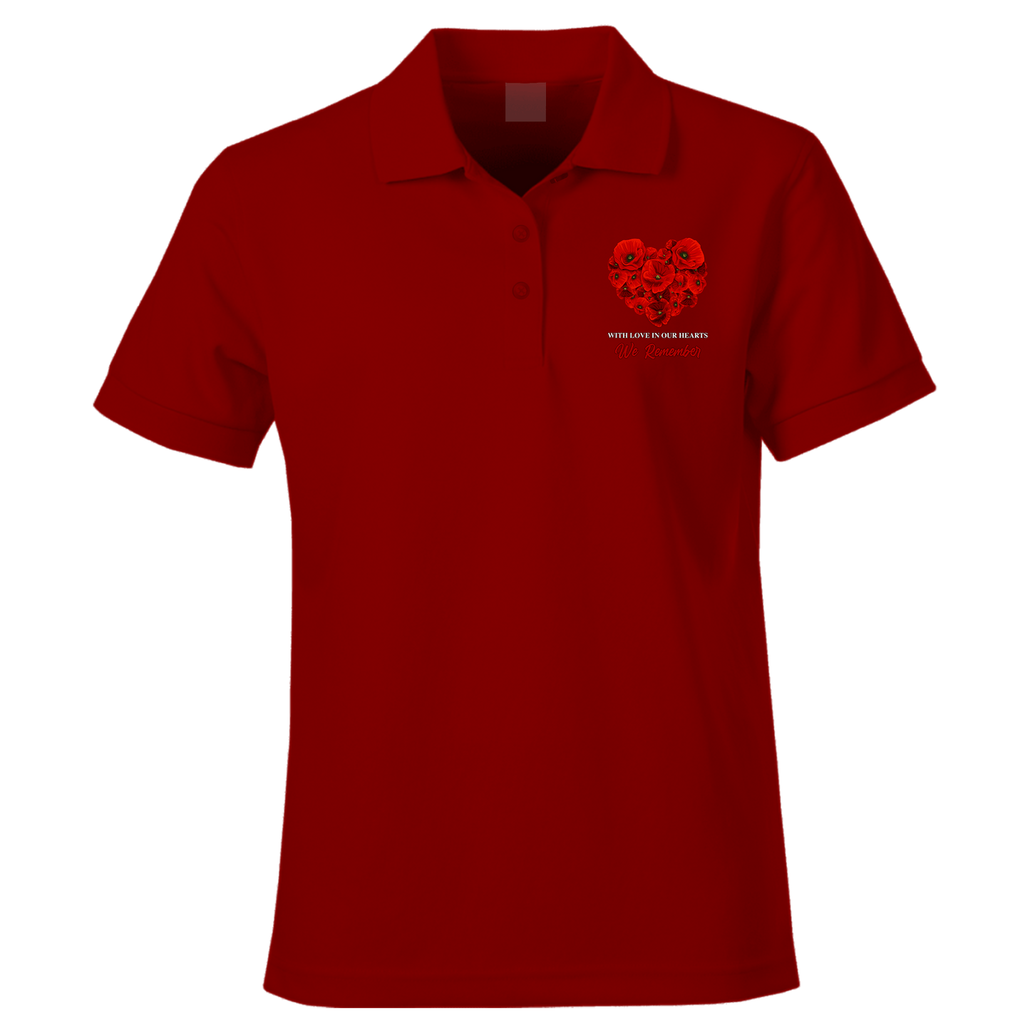 With Love Remembrance Polo Shirt by Lion Legion