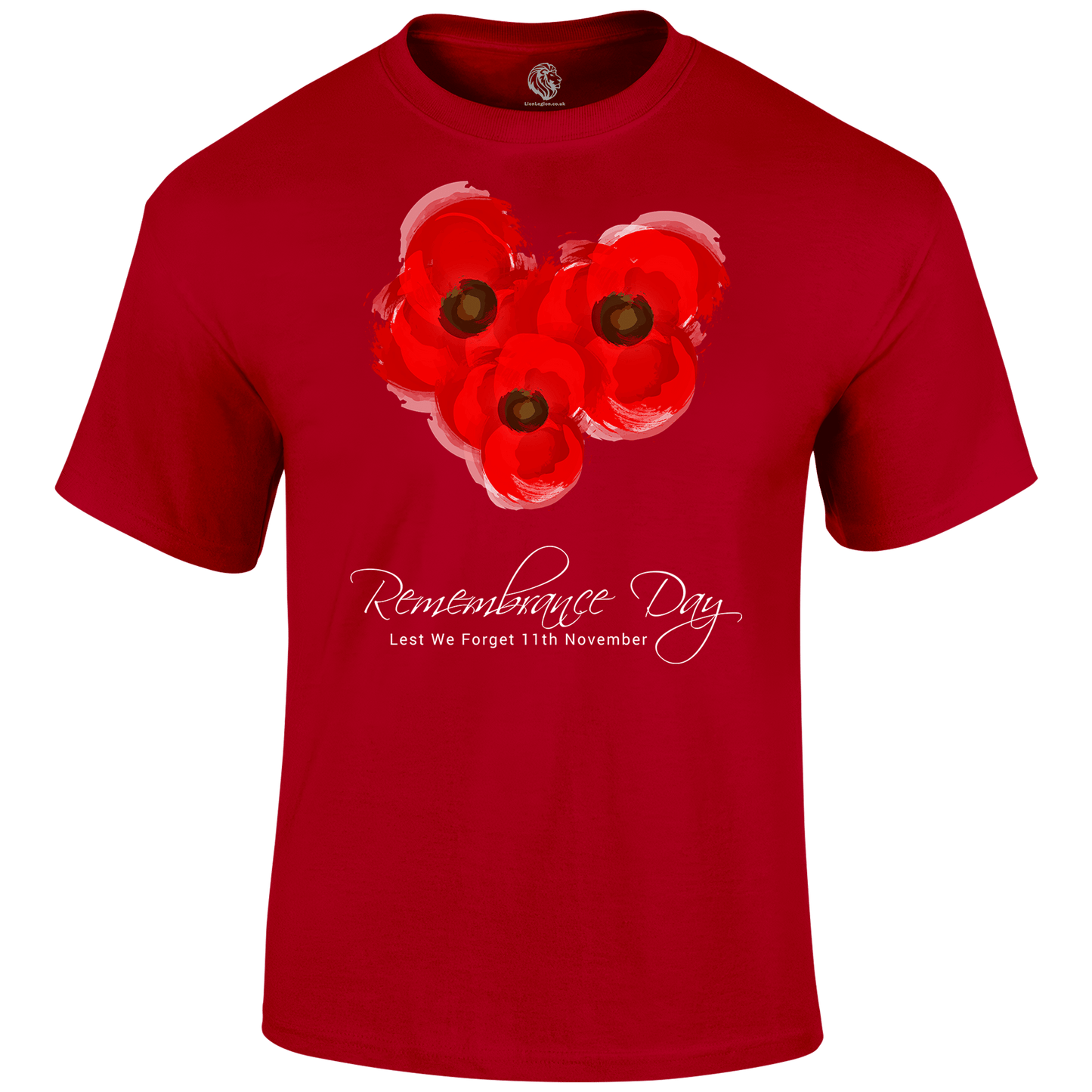 Poppy Trio Remembrance Day T Shirt by Lion Legion