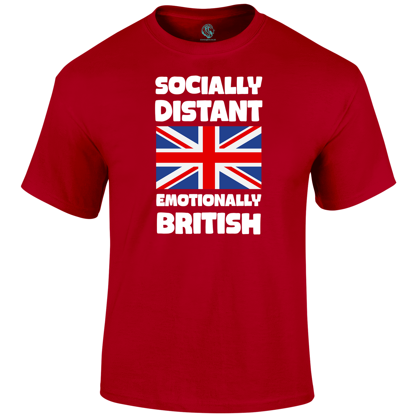 Emotionally British Patriotic T Shirt by Lion Legion