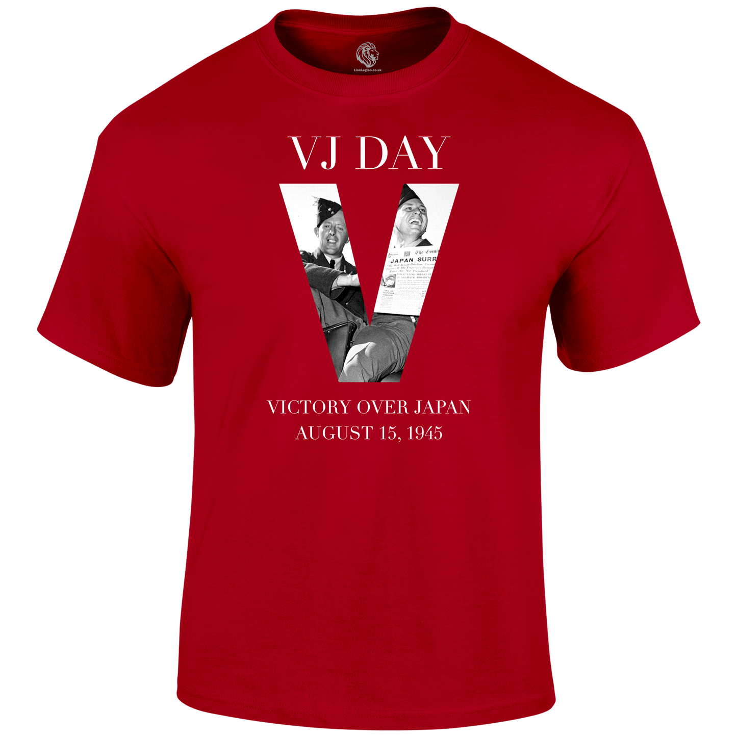 V-J Victory Remembrance T Shirt by Lion Legion