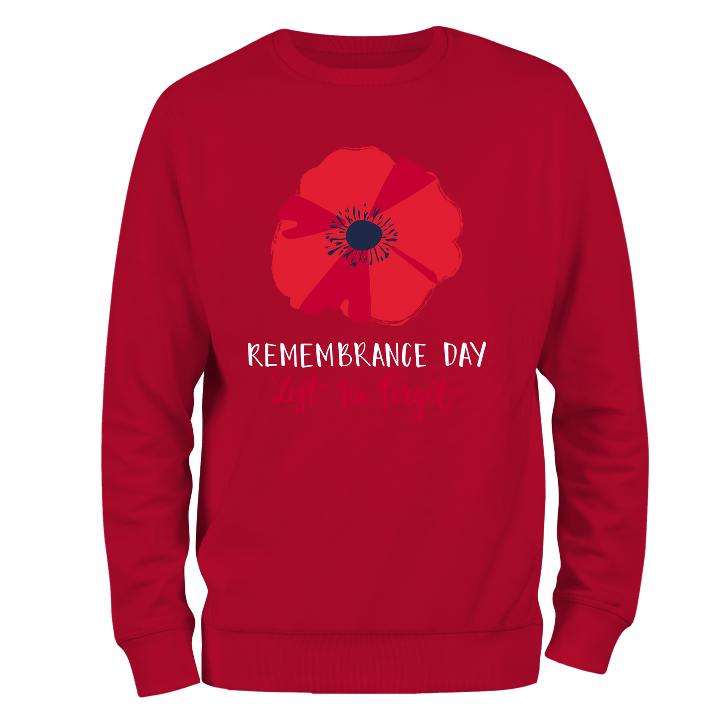 Big Poppy Remembrance Day Sweatshirt by Lion Legion