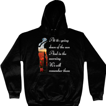 Remembrance Day Hoodie At The Going Down Of The Sun