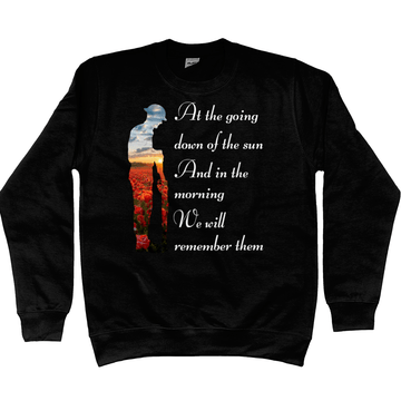 Remembrance Day Sweatshirt At The Going Down Of The Sun