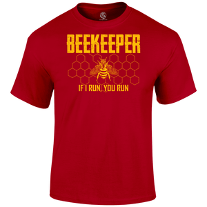 Funny T Shirt Beekeeper Running