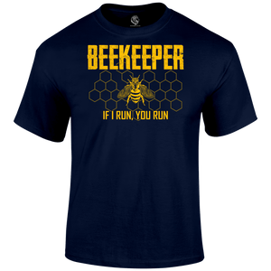 Funny T Shirt Beekeeper Running