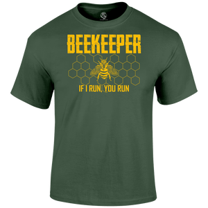 Funny T Shirt Beekeeper Running