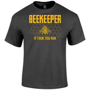 Funny T Shirt Beekeeper Running