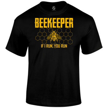 Funny T Shirt Beekeeper Running