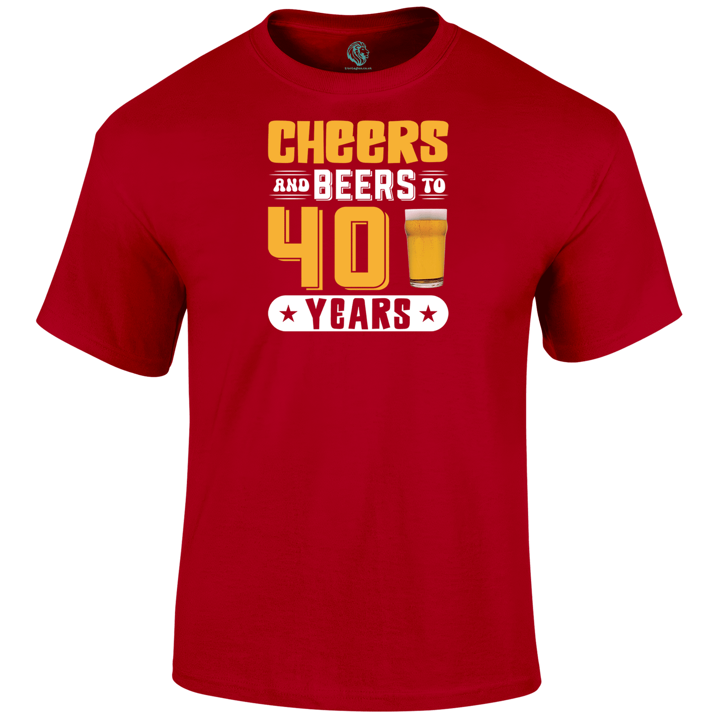 40th Birthday T Shirt Cheers And Beers 40