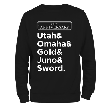 D Day Sweatshirt Beaches 80