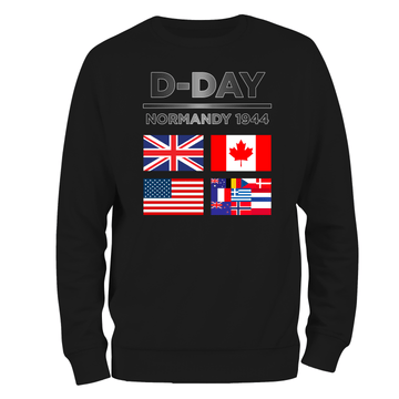 Remembrance Day Sweatshirt D Day Flags