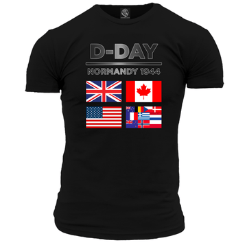 D Day Flags T Shirt