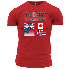 D Day Flags T Shirt