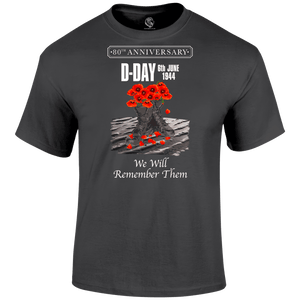 D Day Shirt Poppy Boots 80 Tee