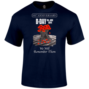 D Day Shirt Poppy Boots 80 Tee
