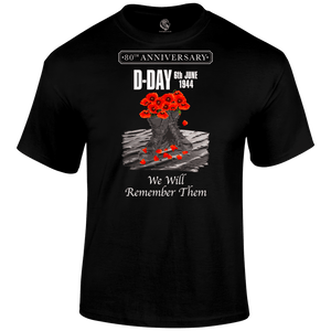 D Day Shirt Poppy Boots 80 Tee