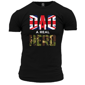 Dad A Real Hero T Shirt