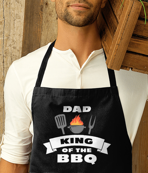 Funny Aprons Dad BBQ King