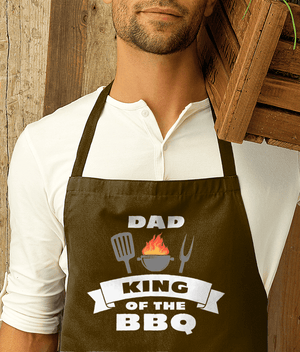 Funny Aprons Dad BBQ King