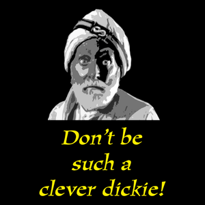 Funny T Shirt Don't Be Such A Clever Dickie