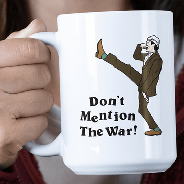 Funny Mug Don't Mention The War Jumbo Mug