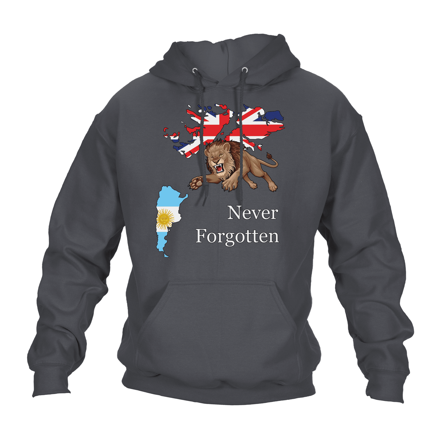 Falklands Roaring Lion Hoodie