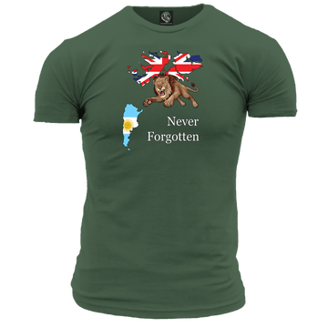 Falklands Roaring Lion T Shirt