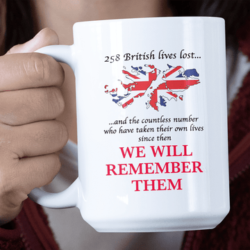 Remembrance Day Mug Falklands We Will Remember Them