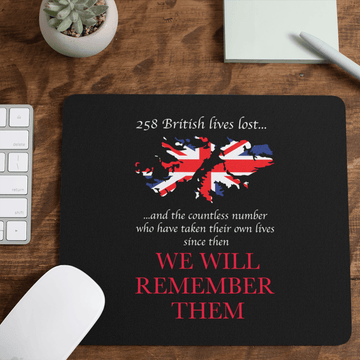 Remembrance Day Mouse Mat Falklands We Will Remember Them