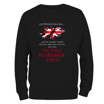 Falklands We Will Remember Them Sweatshirt