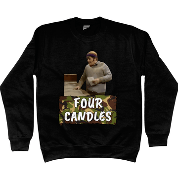 Funny Sweatshirt Four Candles fork handles