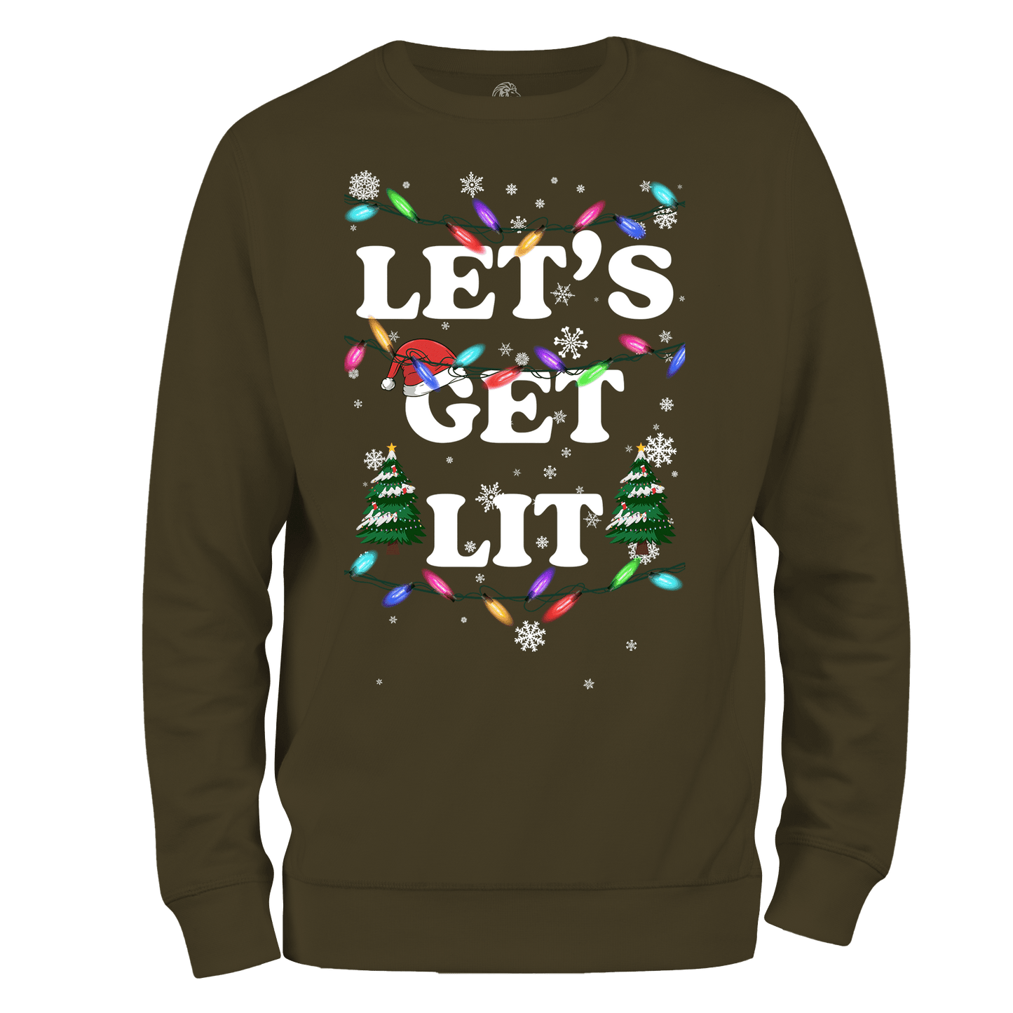 Funny Christmas Jumper Get Lit