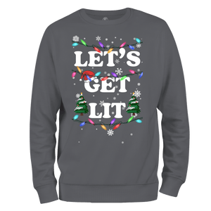 Funny Christmas Jumper Get Lit