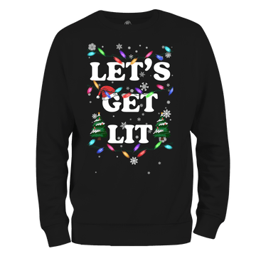 Funny Christmas Jumper Get Lit