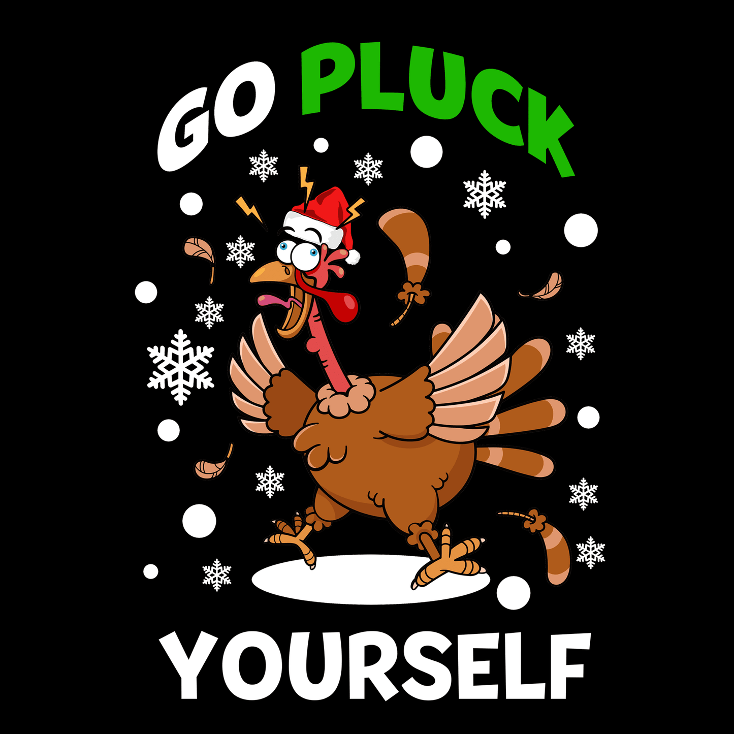 Funny Christmas Jumper Go Pluck Yourself